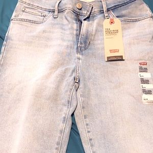 Levi’s 724 hi-rise straight cropped jeans